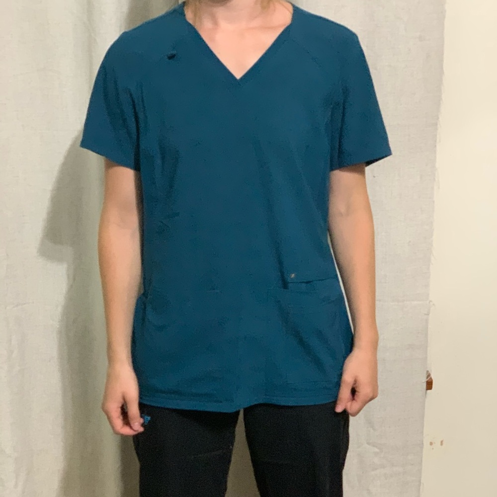 Dark Teal iFlex Cherokee Scrub Top